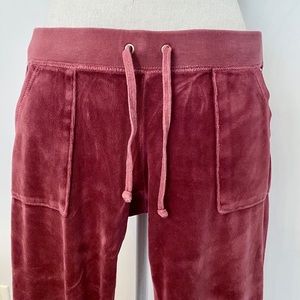 Juicy Couture Velour Trackpants, size XS
